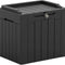 31 Gallon Resin Deck Box Large Outdoor Storage for Patio Furniture, Garden Tools, Pool Supplies, Weatherproof and UV Resistant