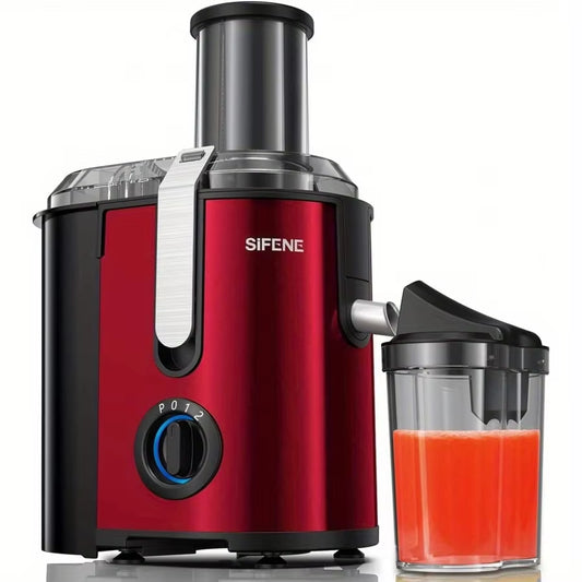 High-Power Hervigour Juicer Machine, Large 3.2" Feed Chute, Quick Juice Extractor for Whole Fruits & Veggies, 3-Speed Settings,